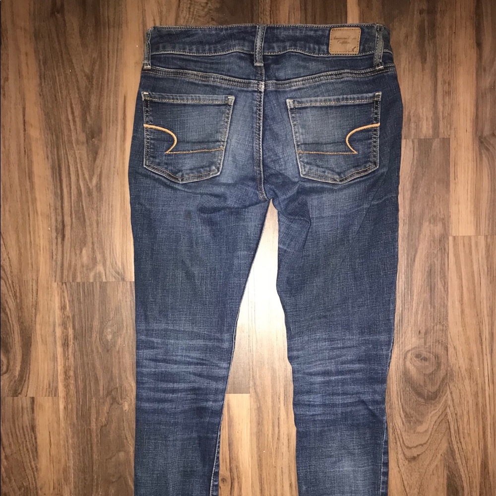 MOVING sale !!! Dark wash AE low-rise Skinny Jeans